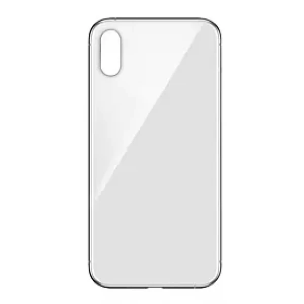 BACK GLASS NO LOGO iPhone XS - WHITE