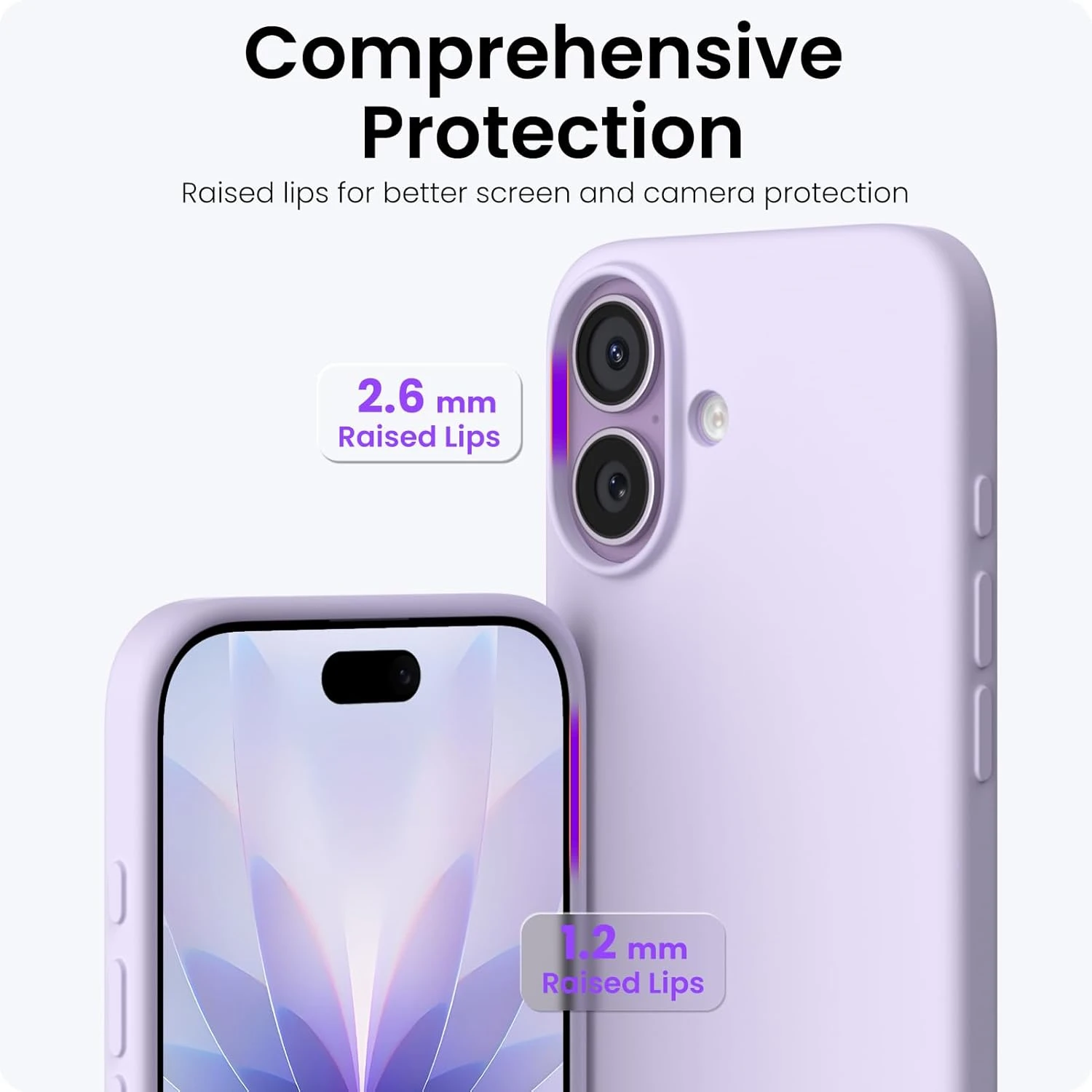 LIQUID SILICON CASE -L. PURPLE iPHONE 17