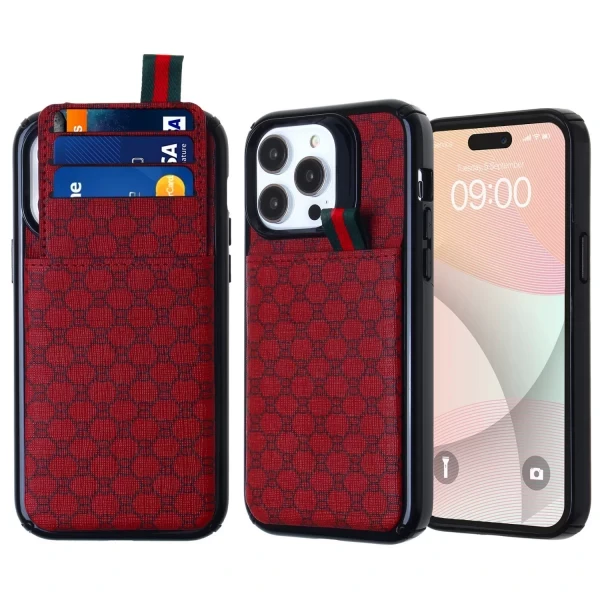 SUAVE MONTAUK CC - RED (L58)  IPHONE 15 PLUS