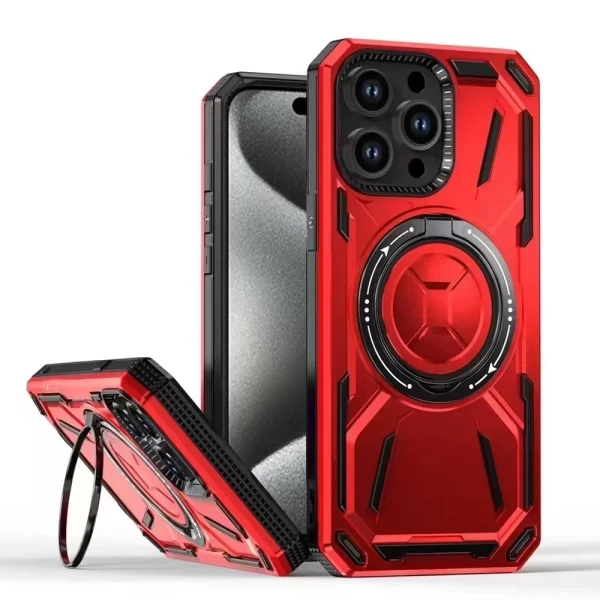 Titan Magsafe 360 Stand - Red  IPHONE 15 PRO MAX