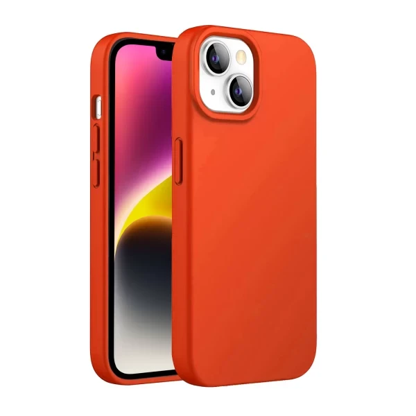 LIQUID SILICON CASE -ORANGE iPHONE 16 PLUS