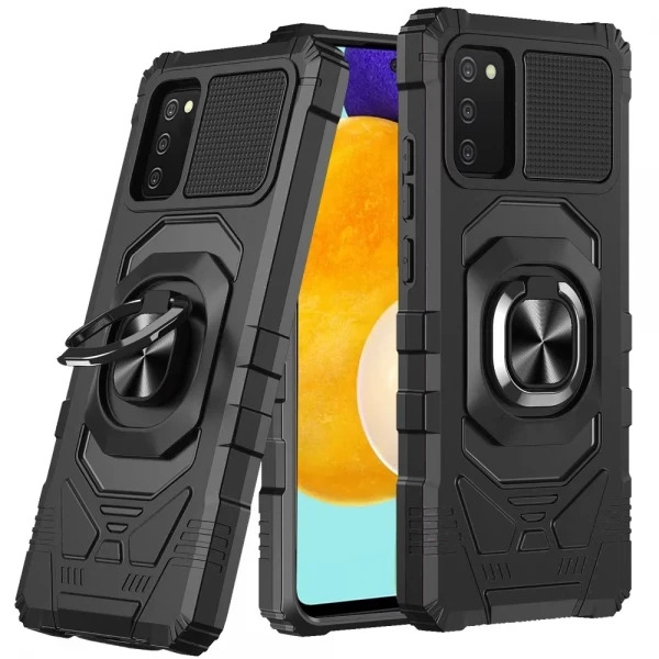 Robotic Magnetic RING Kickstand Case - BLACK  CRICKET ICON 6
